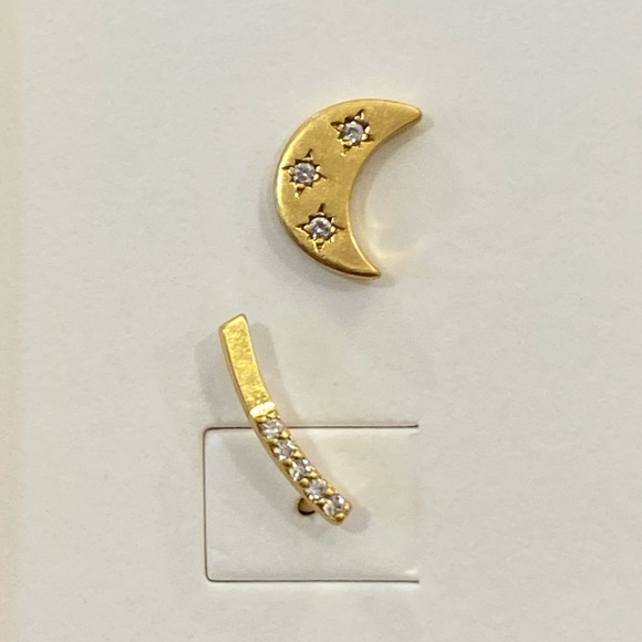 ✨ Madewell 2 Pair Earring Set, Gold - Picture 3 of 4